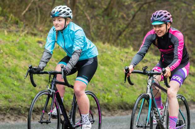 Learining Session of Two Bicycle Riders